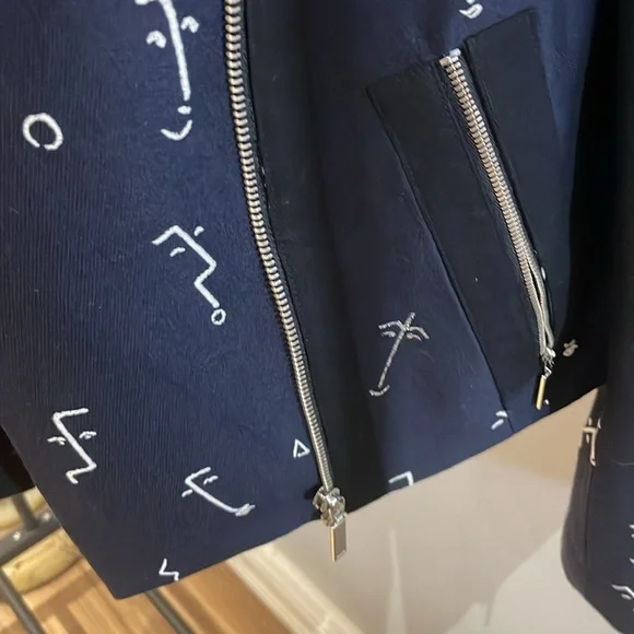 NWT Grey Jason Wu Moto Style Jacket - Size 6 - Picture 7 of 10